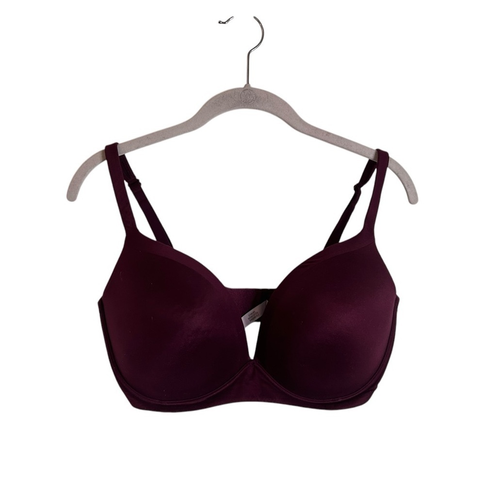 ♥️Victoria’s Secret Maroon/Wine Body by Victoria No Wire Bra Full Cup Size 36DDD
